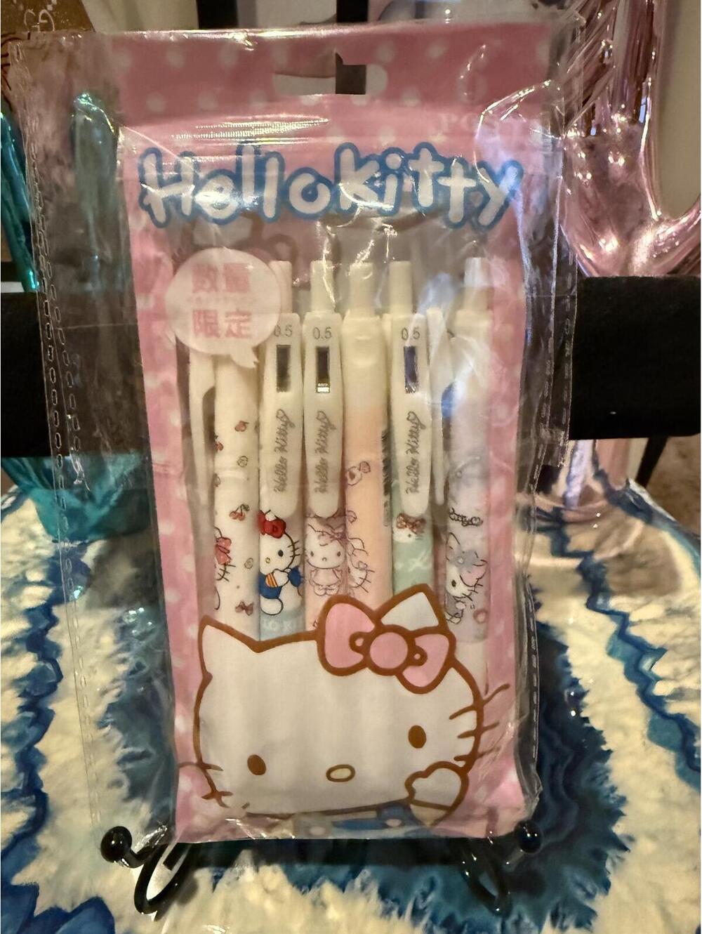 Hello Kitty 6-Pack Gel Pens Set 0.5mm New in Package
